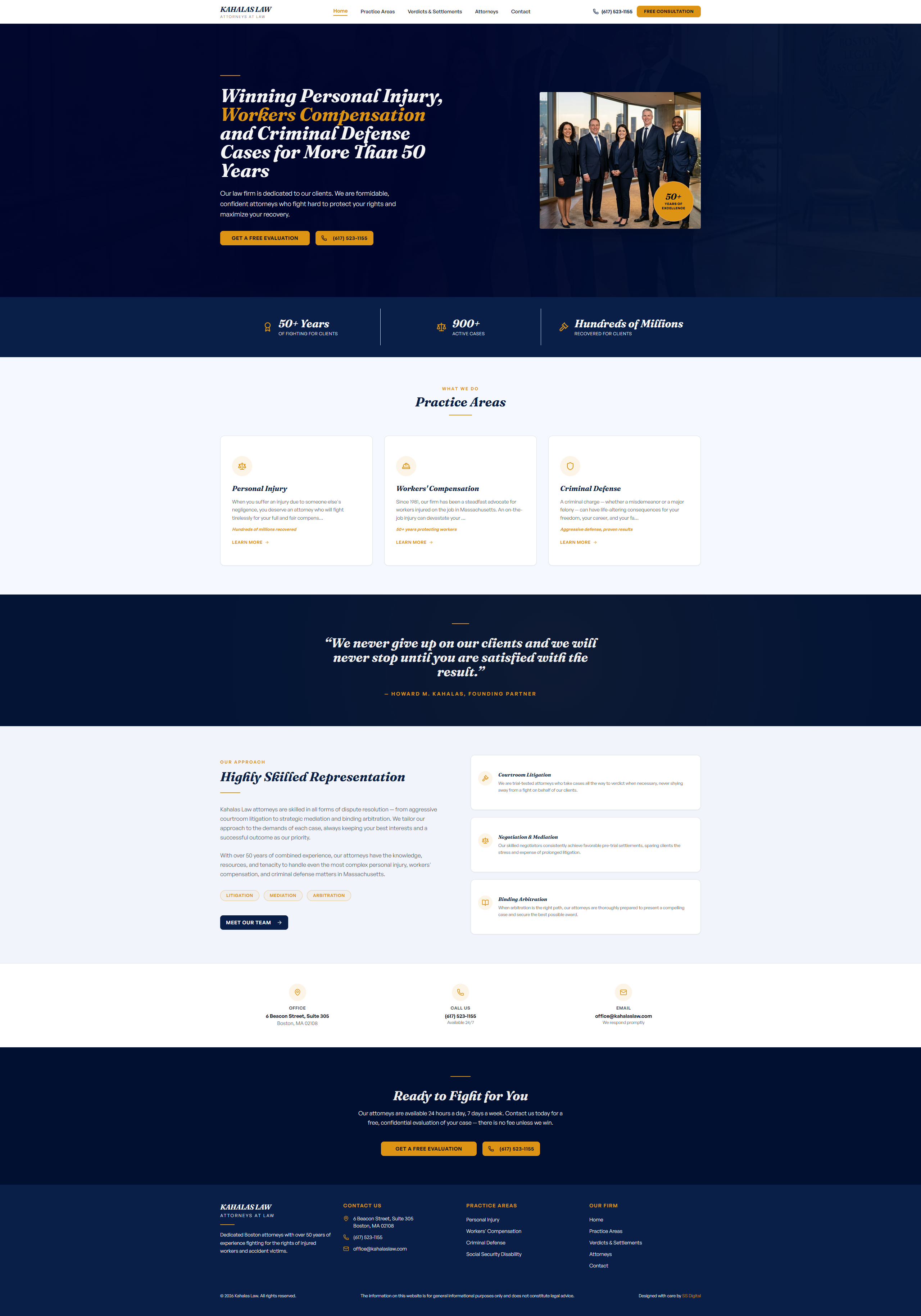 Kahalas Law — after redesign